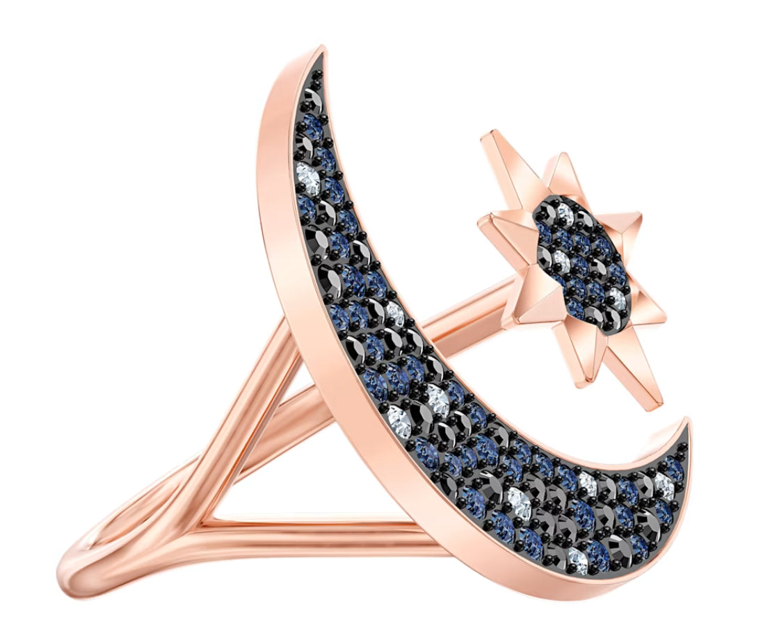 Swarovski 5513225 Anello Symbolic una e stella multicolore Oro Rosa Taglia 50