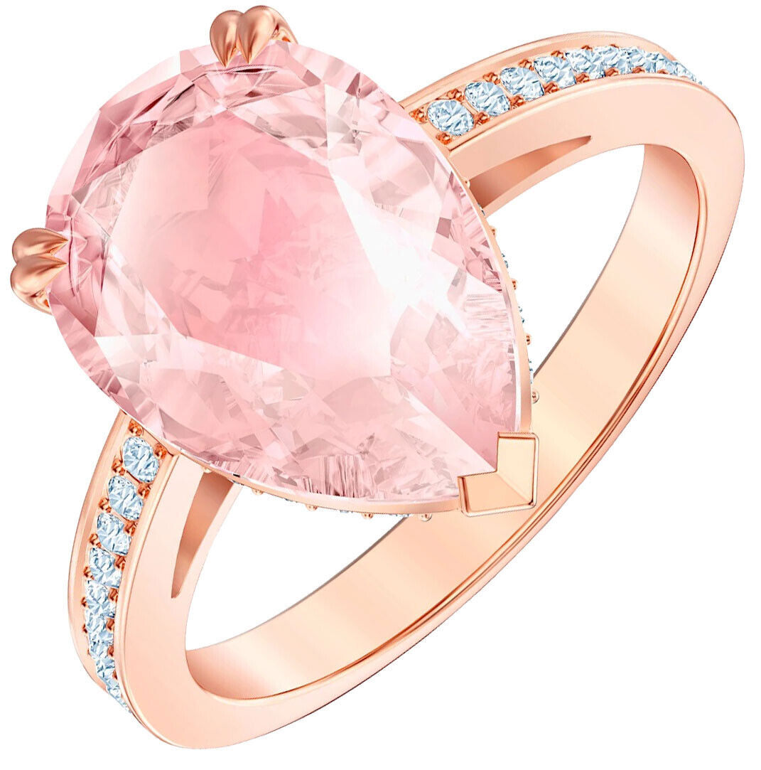 Swarovski 5509670 Vintage Pink Rose Gold Plated Ring Size 58