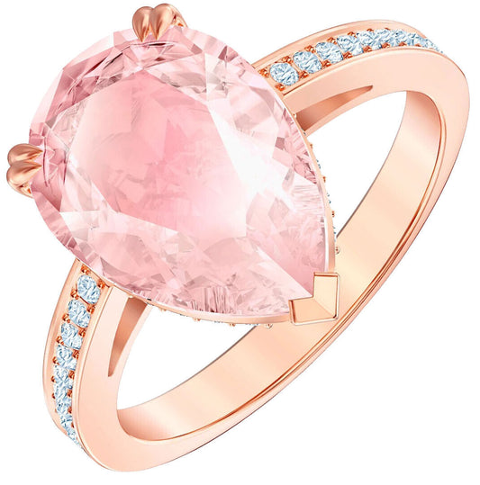 Swarovski 5509678 Vintage Pink Rose Gold Plated Ring Size 52