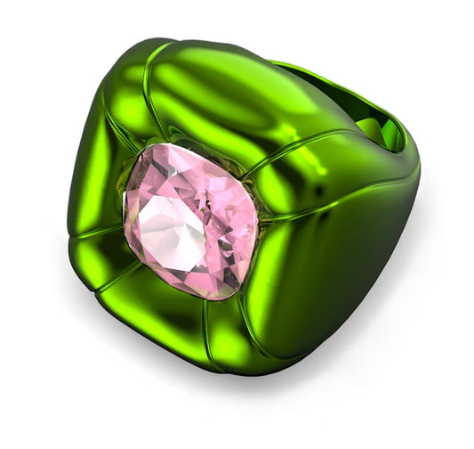 Swarovski 5609724 Green Cushion Cut Dulcis Cocktailring Größe 58