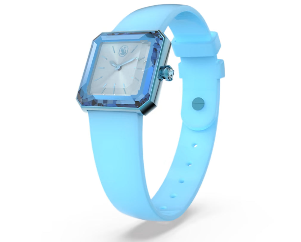 Swarovski 5624385 Uhr Blaues Silikonarmband