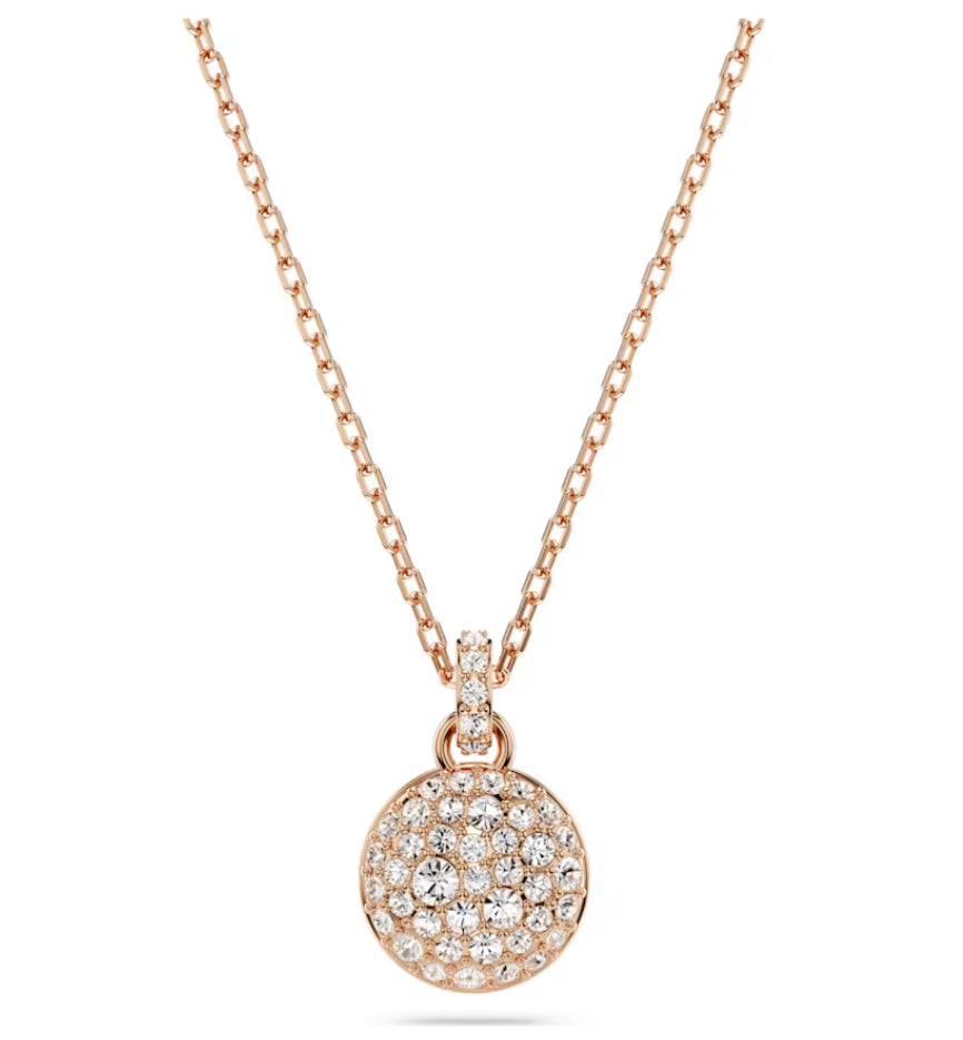 Swarovski 5683450 Pendente Meteora Bianco Placcato Oro Rosa