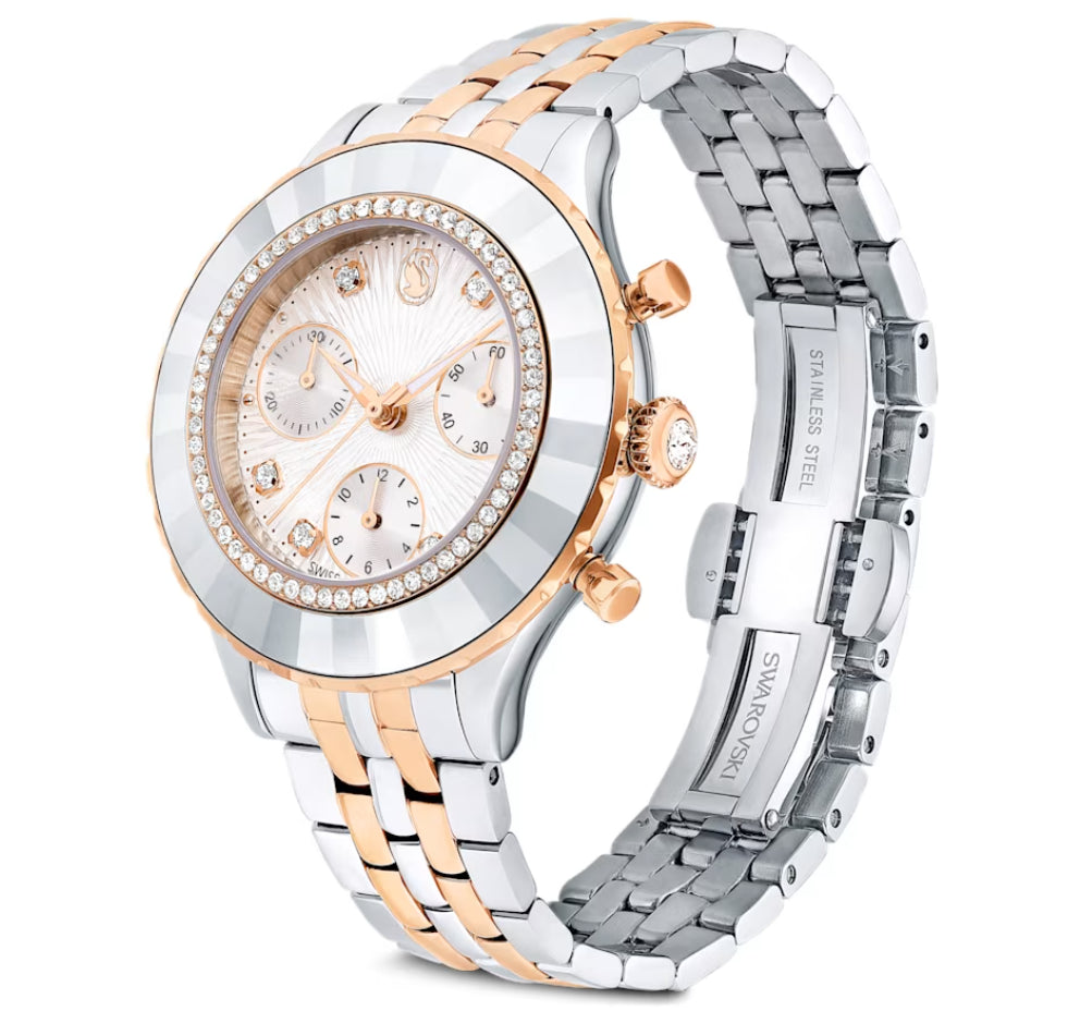 Swarovski 5672937 Octea Chrono Watch Metal Bracelet Mix of finishes