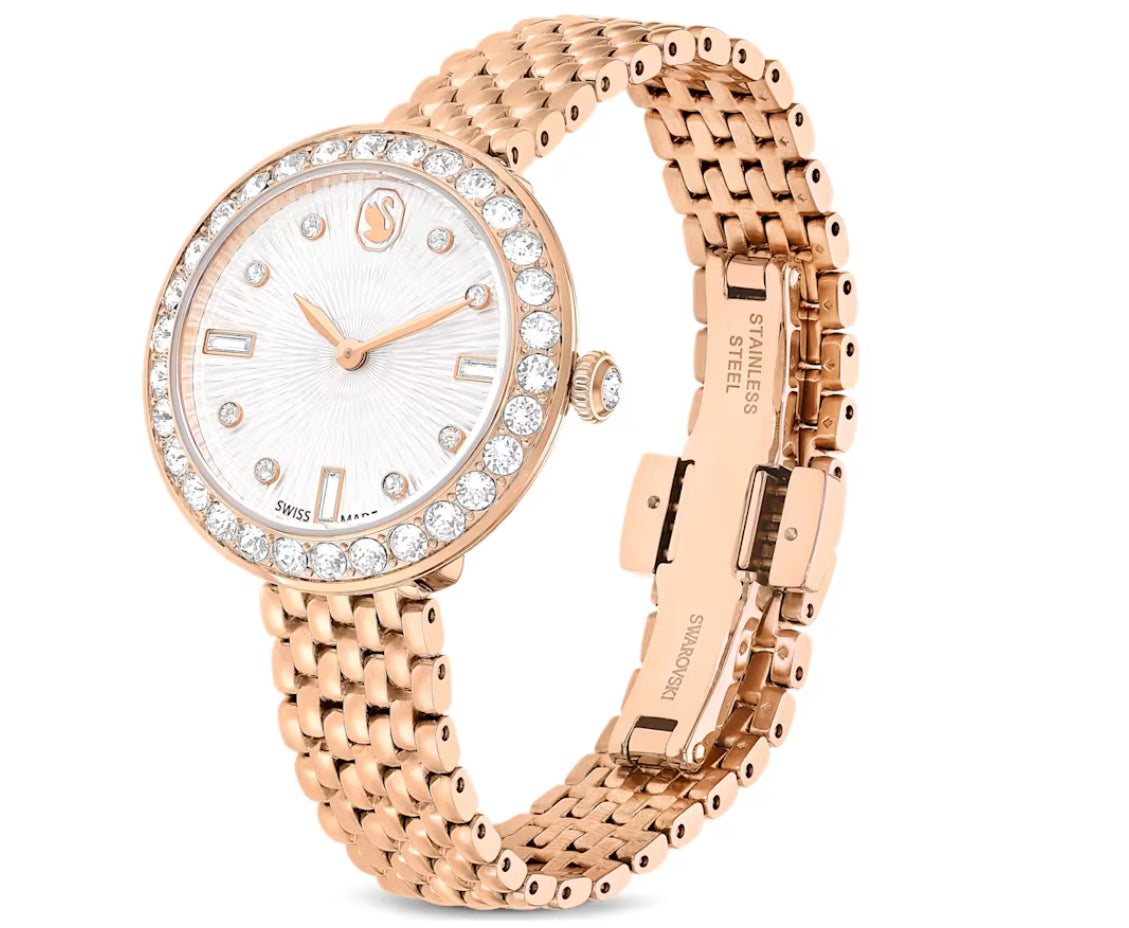 Swarovski 5672981 Certa Watch Rose Gold Tone Metal Bracelet