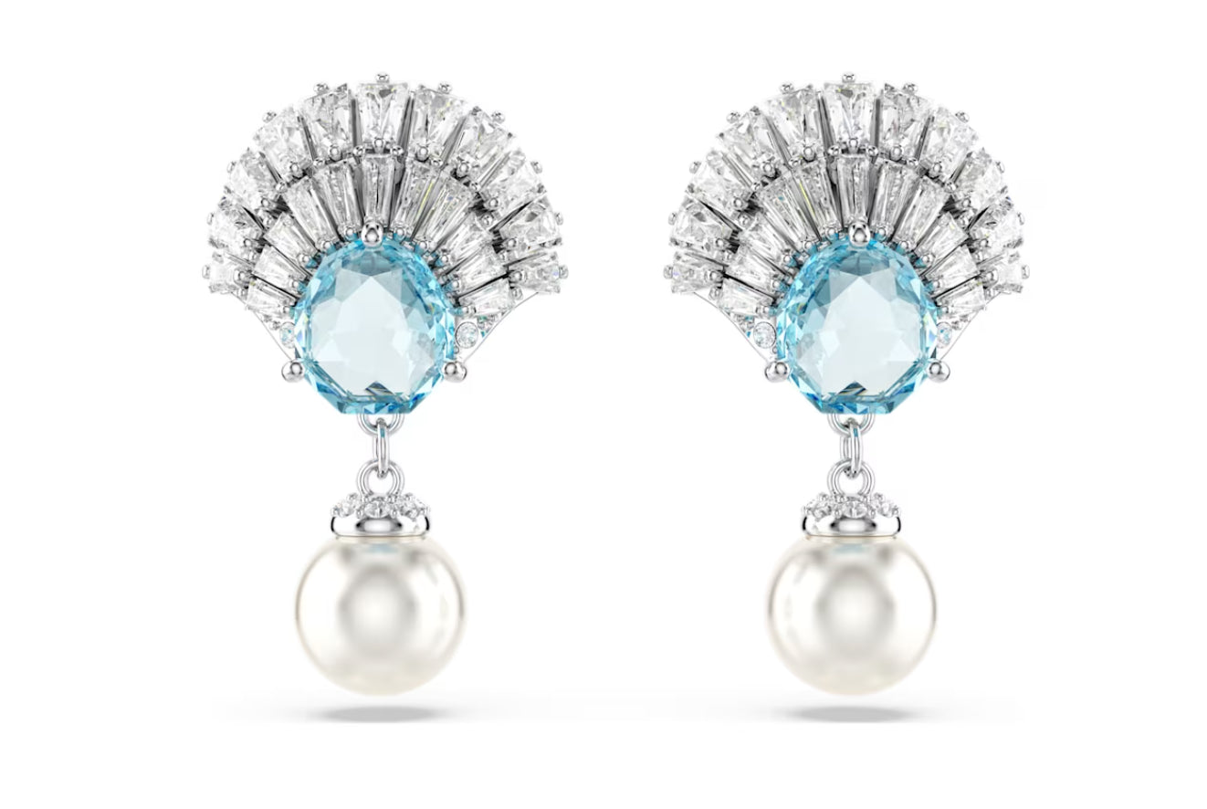 Swarovski 5680301 Idyllia Blue Shell Ohrhänger rhodiniert