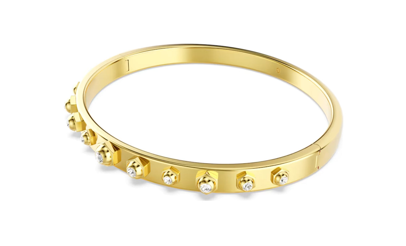 Swarovski 5686944 Bracciale rigido Numina Tagli arrotondati misti BiancoTaglia S