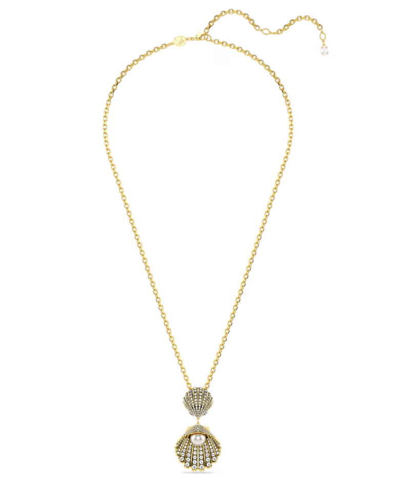 Swarovski 5689197 Idyllia Halskette Mixed Cut Shell Weißgold