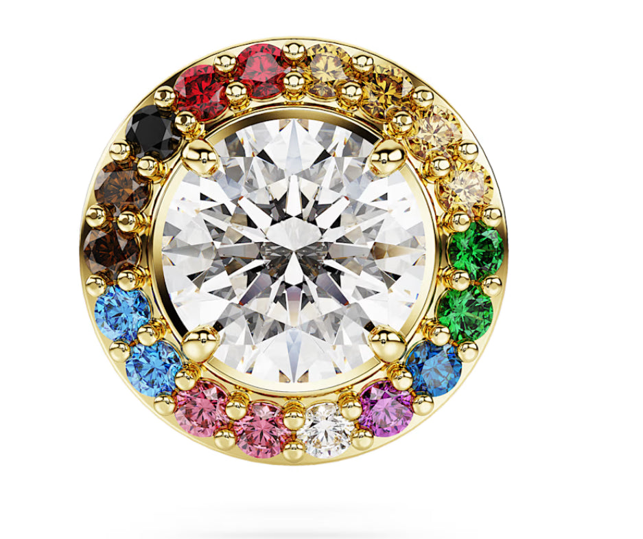 Swarovski 5685576 Spilletta Matrix Taglio tondo Oro