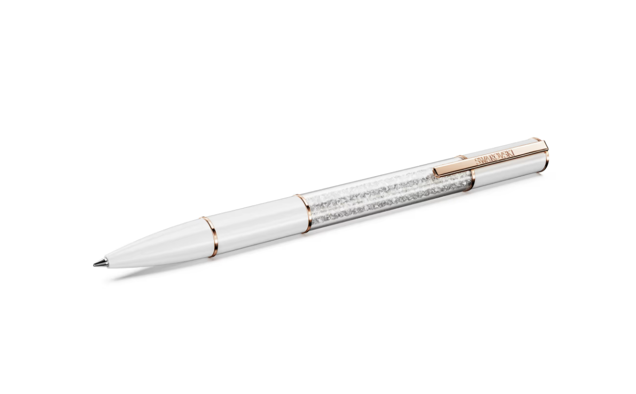 Swarovski 5694174 Crystalline Luster Ballpoint Pen White Rose Gold