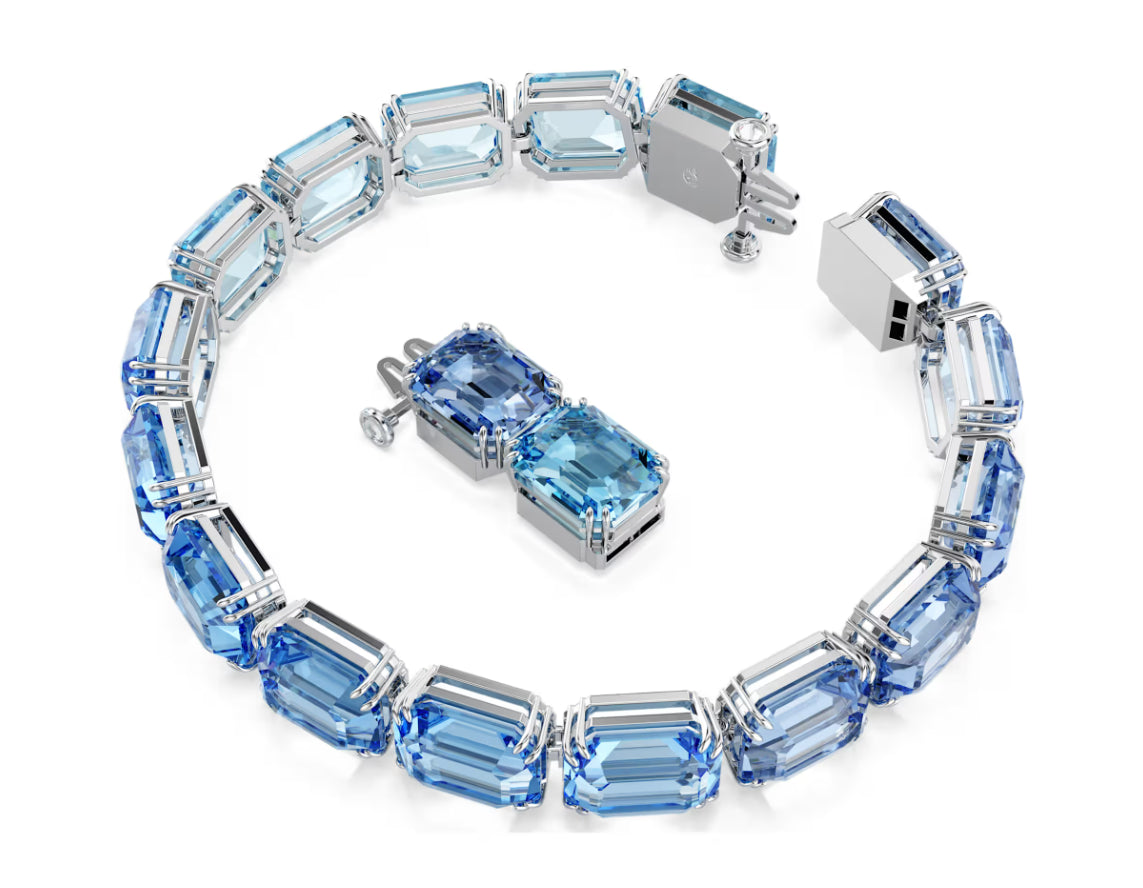 Swarovski 5694135 Millenia Armband Octagon Cut Blue Shade Rhodium
