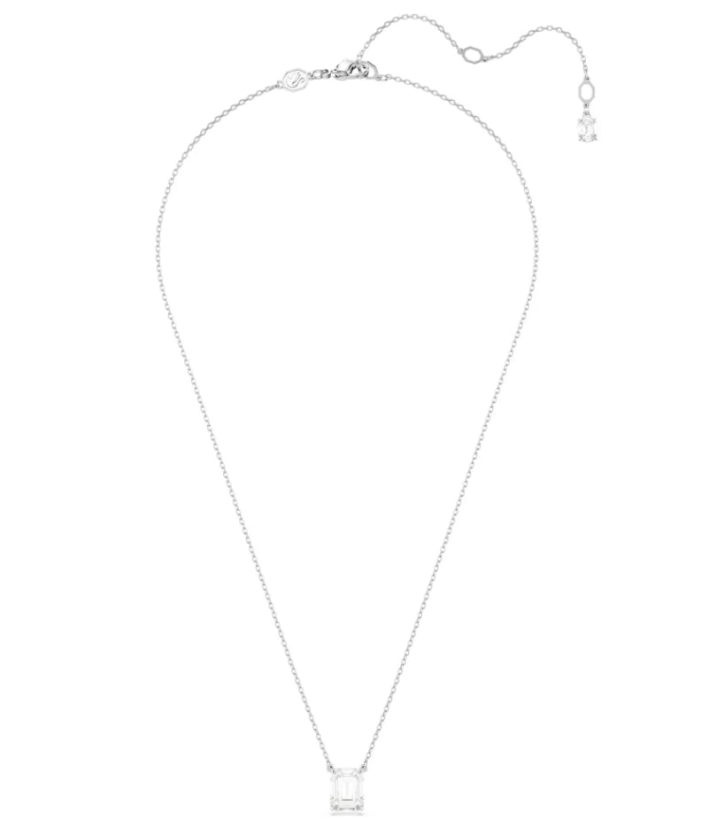 Swarovski 5693405 Stilla-Anhänger, achteckiger Schliff, weiß rhodiniert