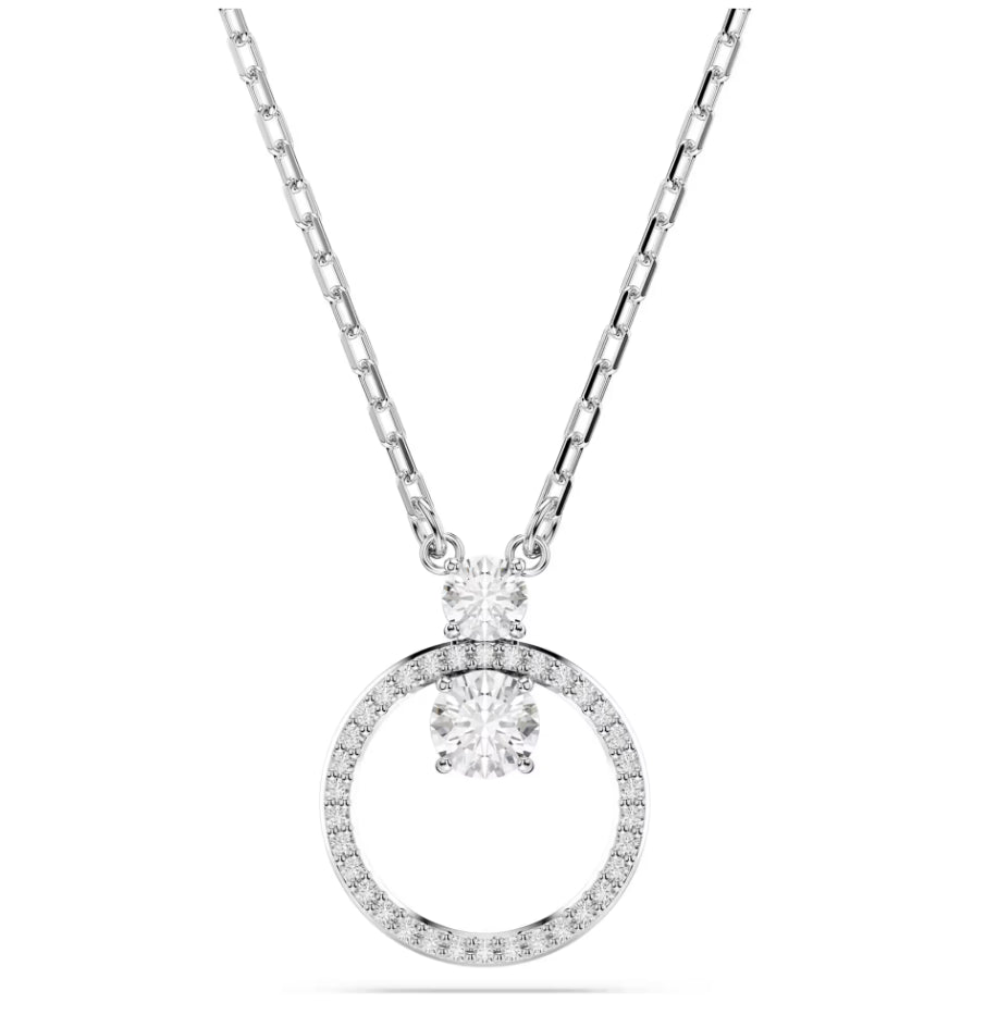 Swarovski 5692261 Constella Anhänger Rundschliff weiß rhodiniert