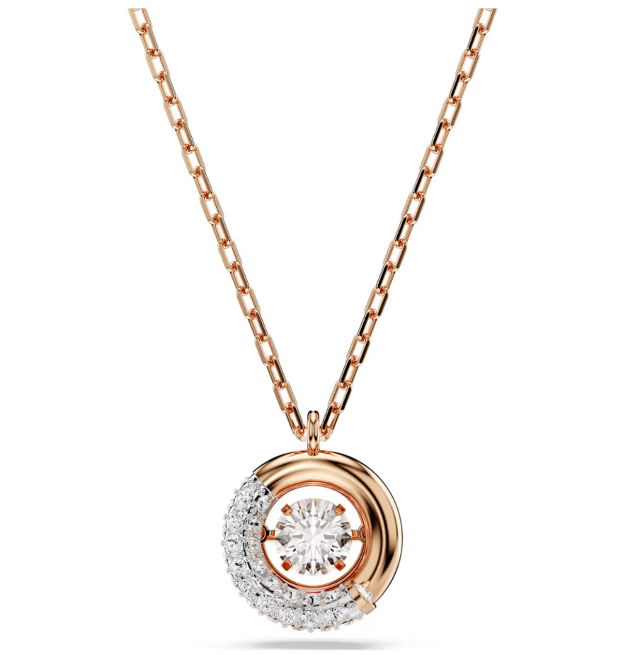 Swarovski 5692257 Dextera Round Cut Anhänger Weiß Roségold
