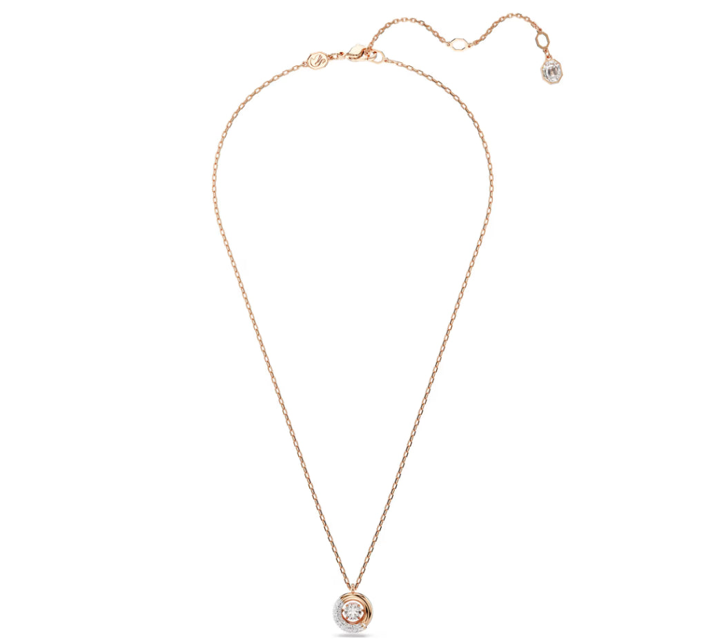 Swarovski 5692257 Dextera Round Cut Anhänger Weiß Roségold