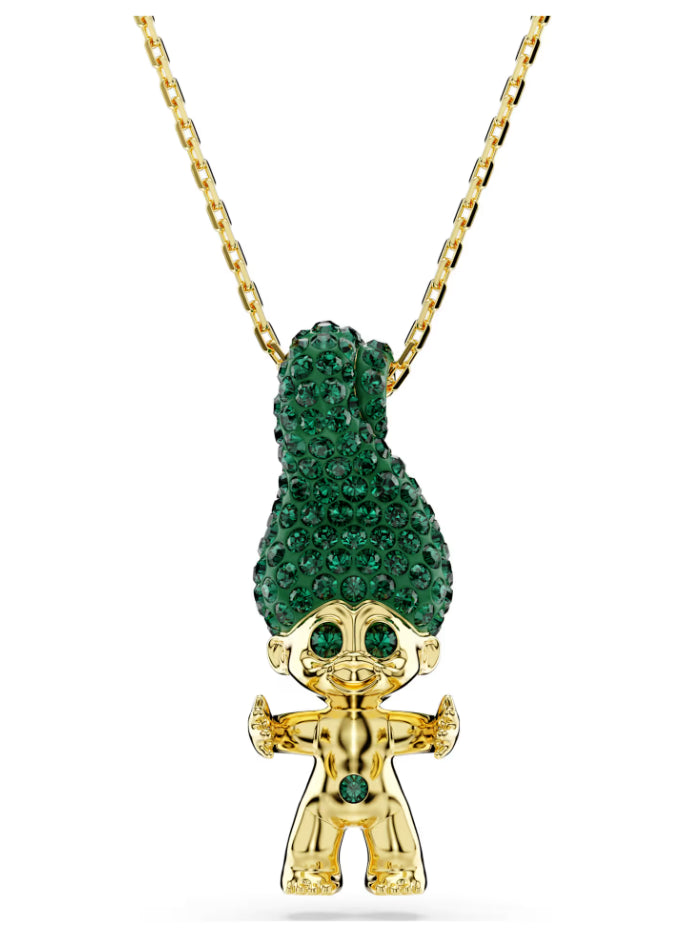 Swarovski 5691939 Good Luck Trolls Troll Anhänger aus grünem Gold