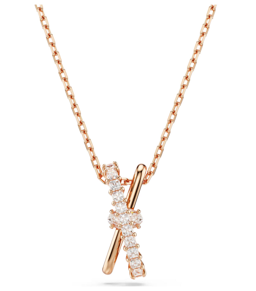 Swarovski 5689788 Hyperbola-Anhänger Mixed Cut Twist Weiß-Roségold