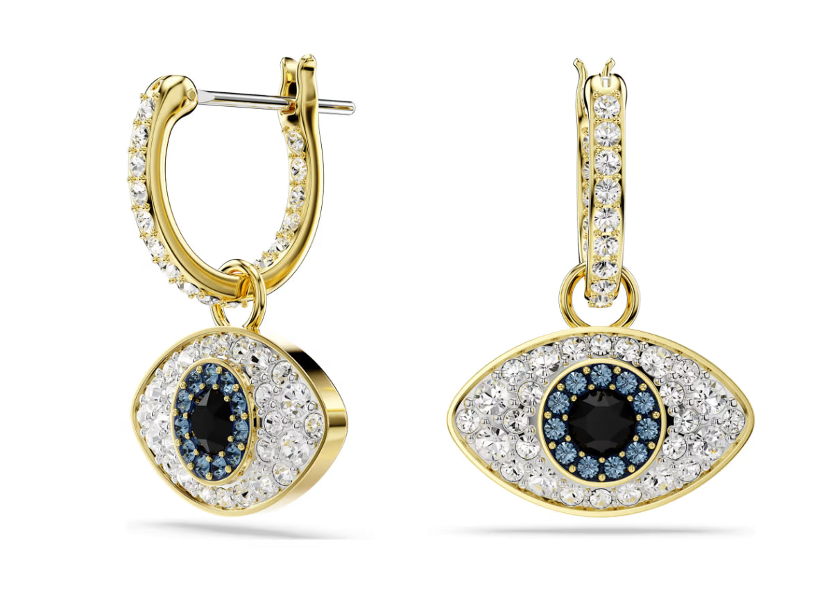 Swarovski 5692163 Symbolica Evil Eye Anhänger-Ohrringe Blaugold