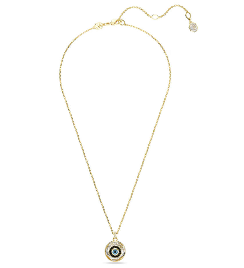 Swarovski 5692169 Symbolica Evil eye Pendant Small Multicolor Gold