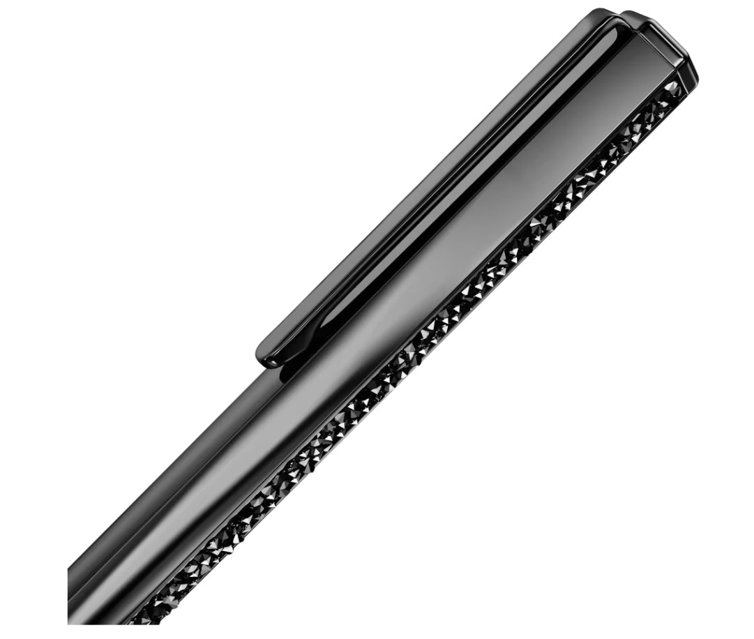 Swarovski 5678184 Crystal Shimmer Kugelschreiber, schwarz lackiert, Schwarz