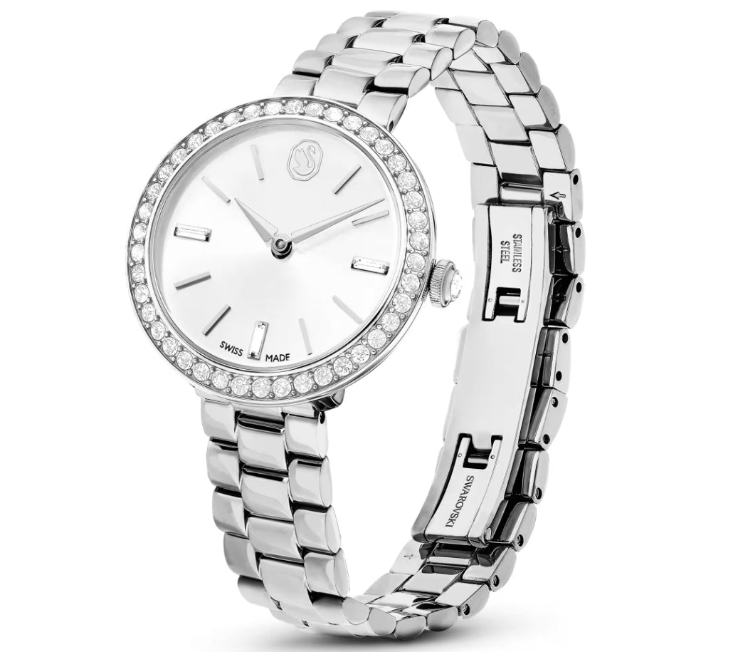 Swarovski 5672998 Orologio Certa Bracciale di metallo Tono argentato Acciaio