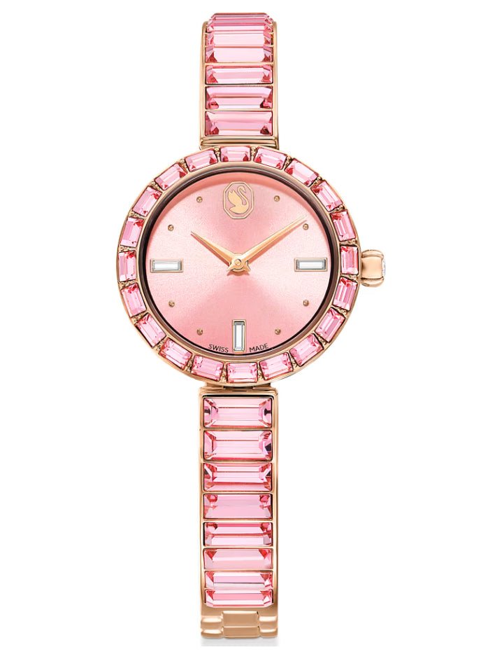 Swarovski 5679890 Matrix Armreif mit Roségold-Kristallarmband