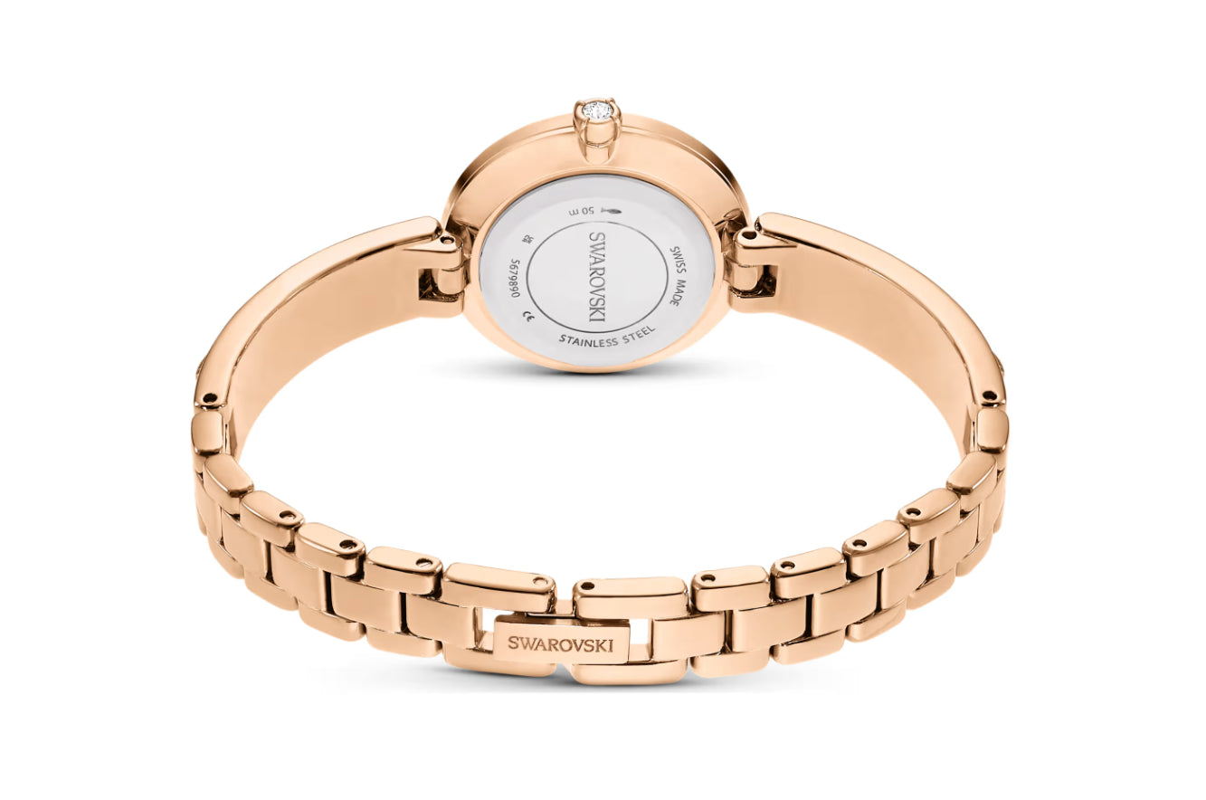 Swarovski 5679890 Matrix Armreif mit Roségold-Kristallarmband