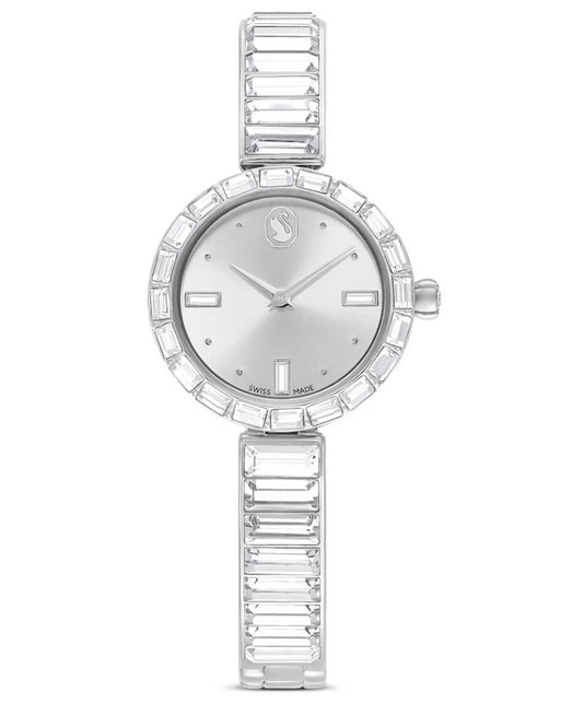 Swarovski 5677487 Matrix Bangle Watch Silver Crystal Bracelet Steel