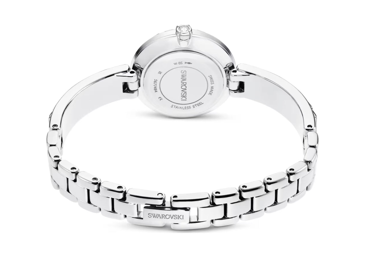 Swarovski 5677487 Matrix Armreif, Silber, Kristallarmband, Stahl