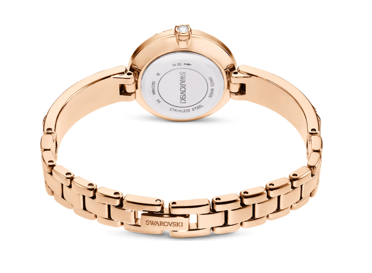 Swarovski 5677484 Matrix Armreif mit Roségold-Kristallarmband