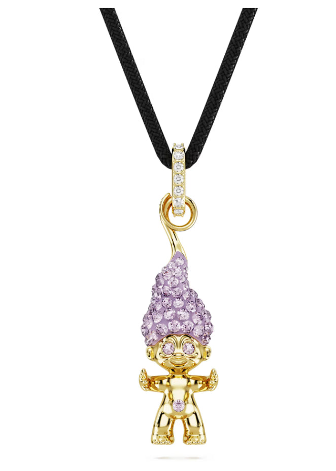 Swarovski 5691943 Good Luck Trolls Troll Anhänger Lila Gold
