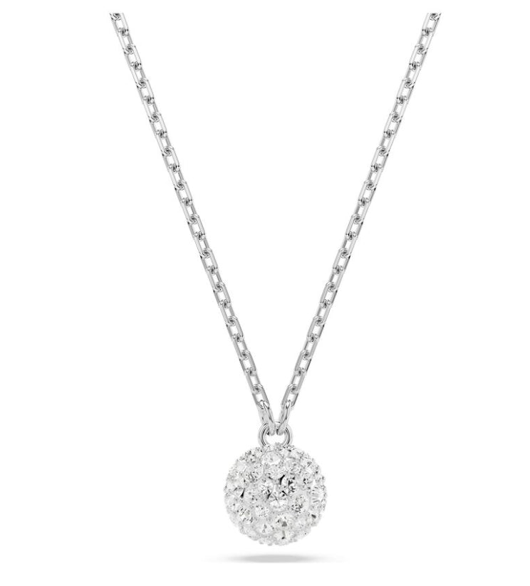 Swarovski 5693206 Pendente Dextera Taglio Round Sfera Bianco Rodio