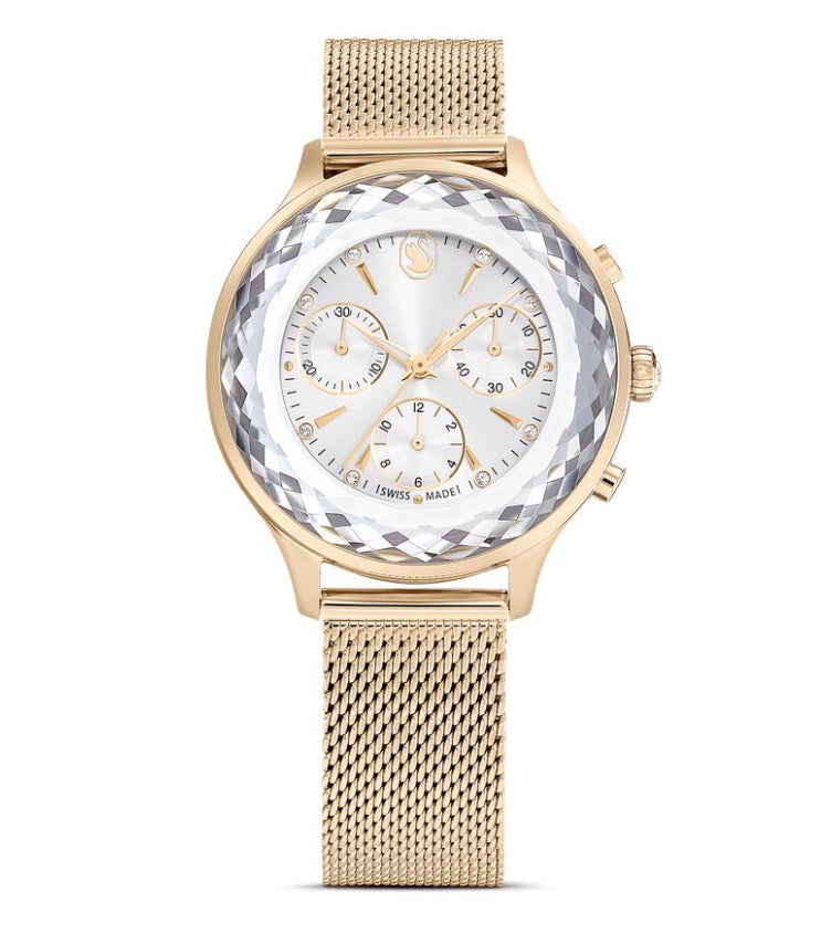Swarovski 5677500 Orologio Nova Chrono Bracciale in metallo Oro Champagne