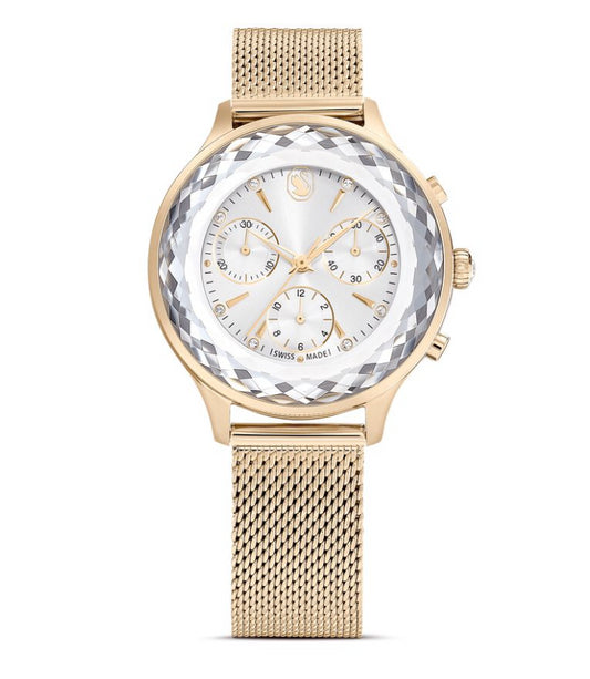Swarovski 5677500 Orologio Nova Chrono Bracciale in metallo Oro Champagne