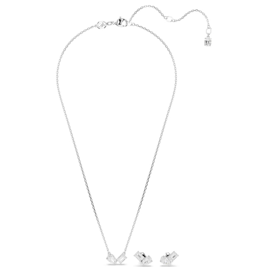 Swarovski 5665829 Set Mesmera Taglio misto Bianco Placcato rodio