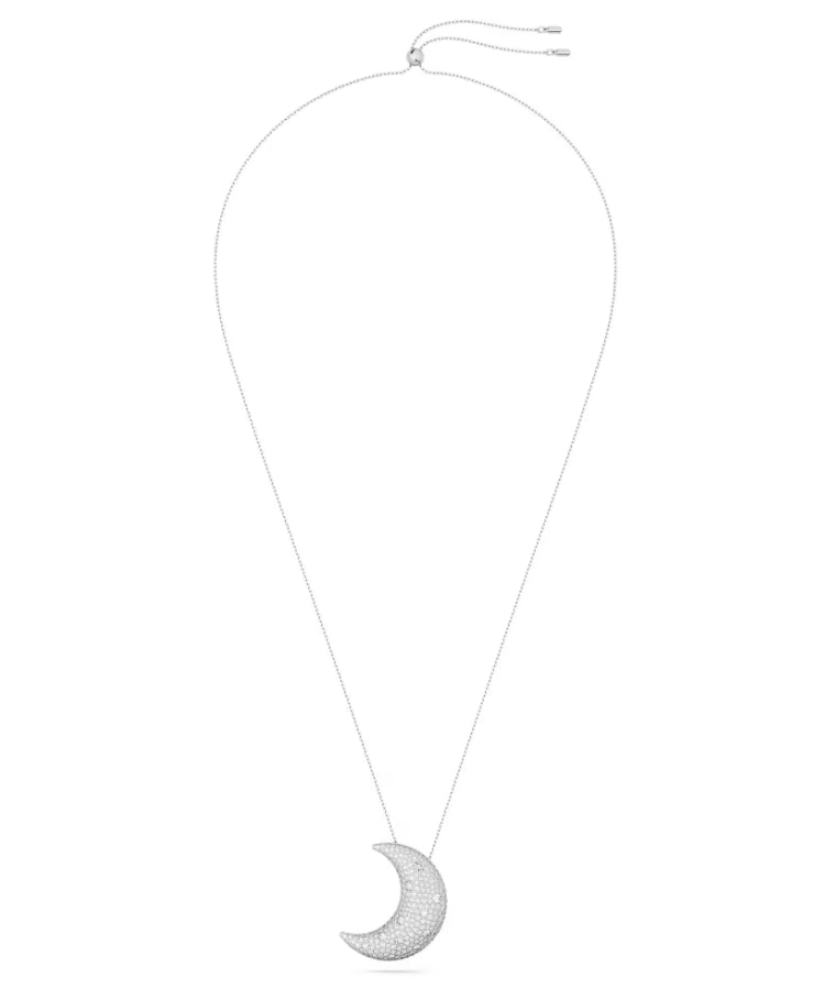 Swarovski 5674895 Pendente Sublima Luna Bianco Placcato rodio