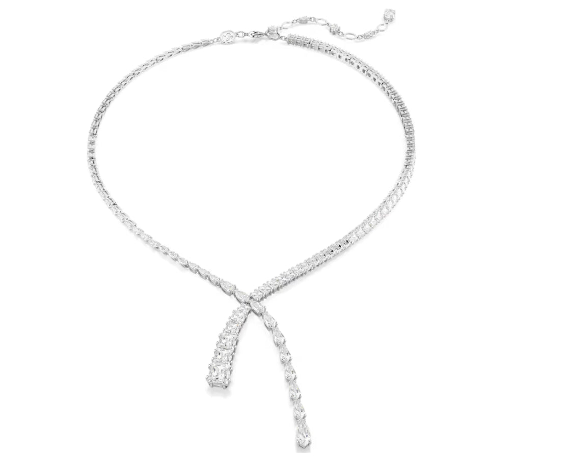 Swarovski 5692533 Collana a Y Matrix Bianco