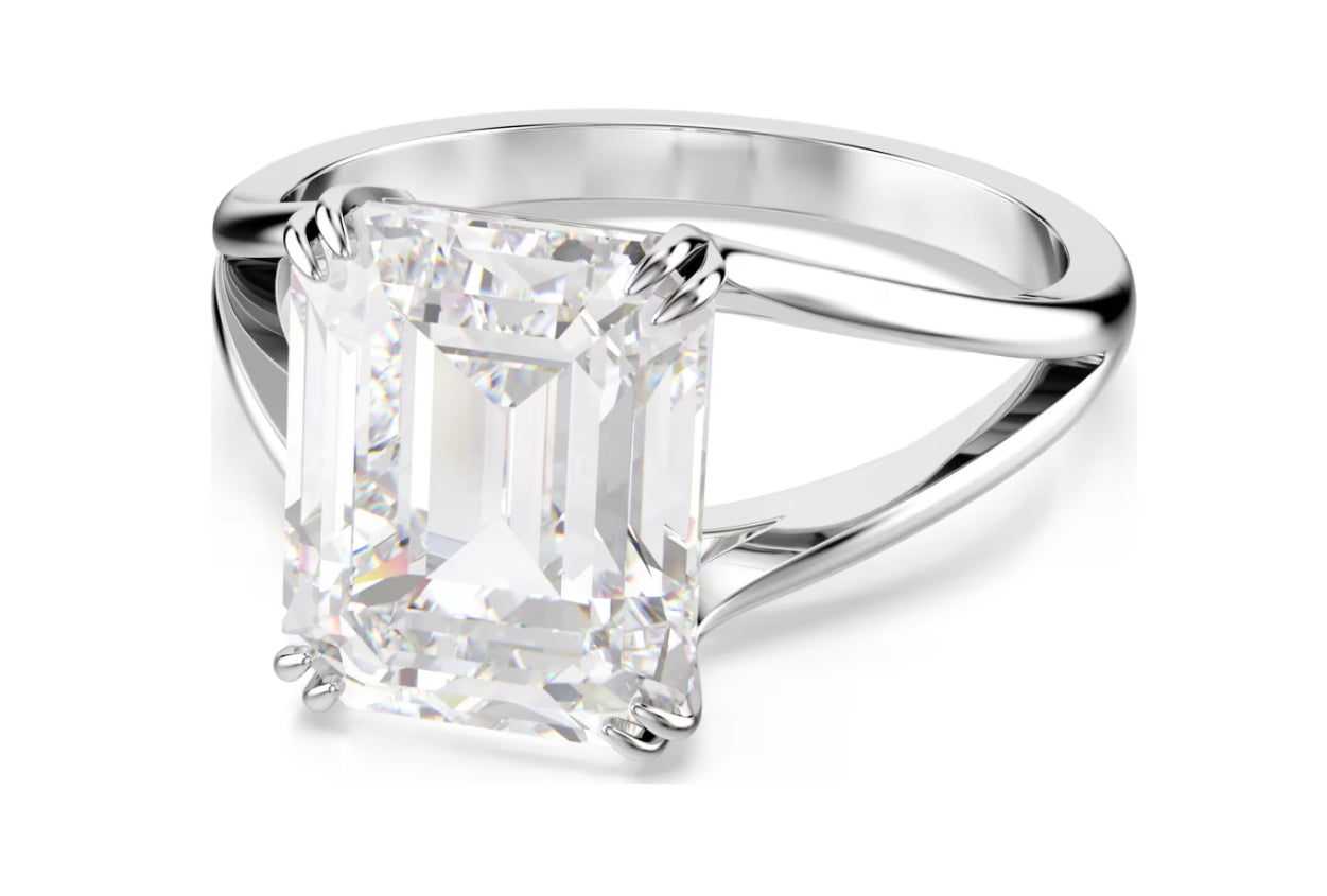 Swarovski 5697985 Anello cocktail Stilla Taglio Bianco Taglia 55