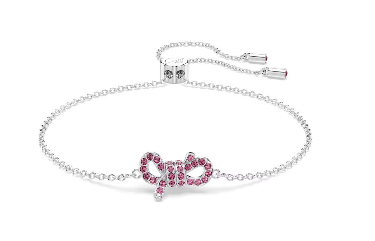 Swarovski 5723553 Braccialetto Lifelong Bow Fiocco Rosa