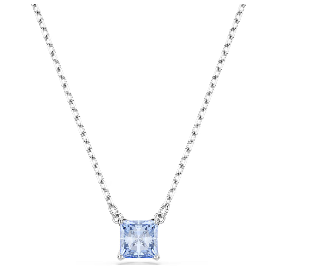 Swarovski 5723568 Pendente Matrix Taglio squadrato Blu