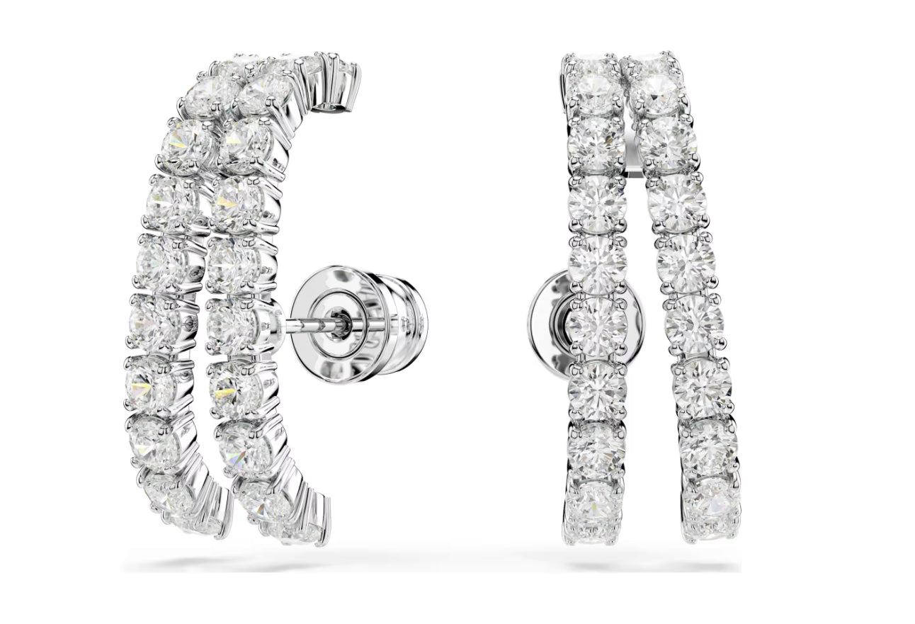 Swarovski 5678252 Orecchini ear cuff Matrix Bianchi