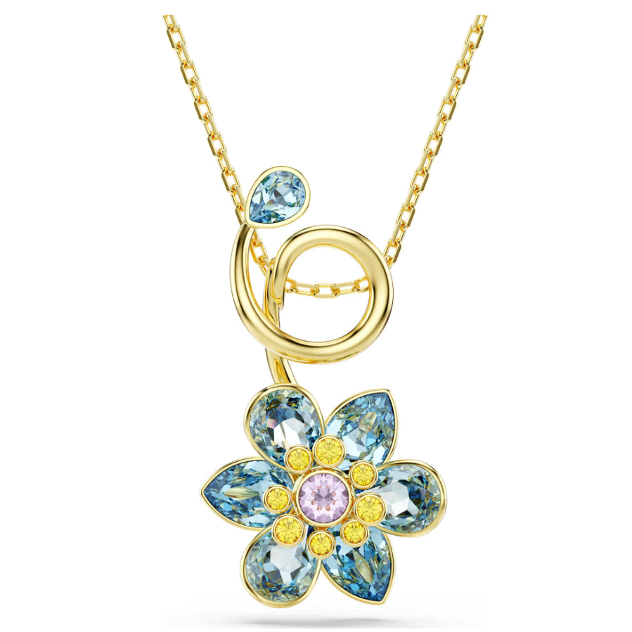 Swarovski 5709029 Pendente Idyllia Fiore Blu