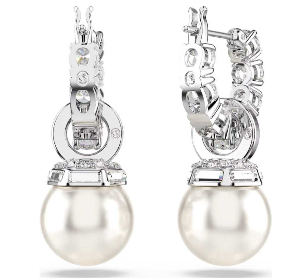 Swarovski 5691716 Orecchini pendenti Matrix Crystal Pearl