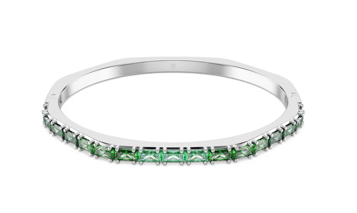 Swarovski 5705785 Bracciale rigido Matrix Verde Taglia M