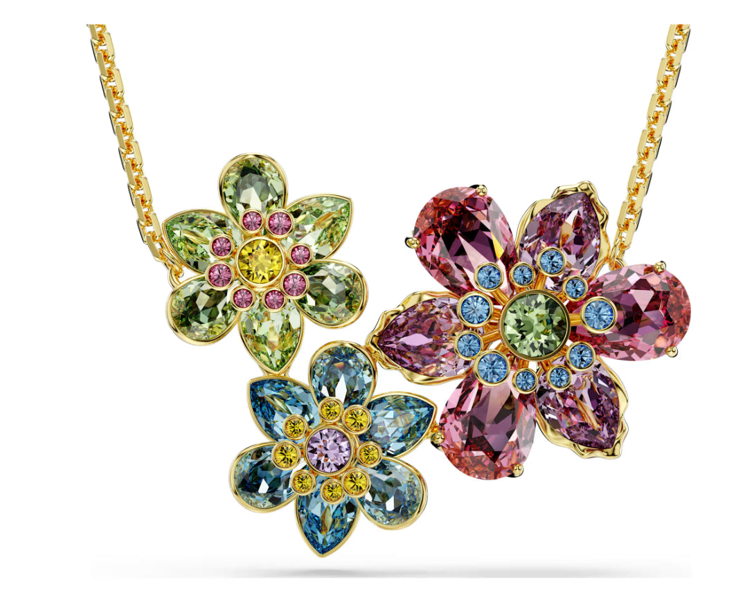 Swarovski 5721668 Pendente Idyllia Fiore Multicolore
