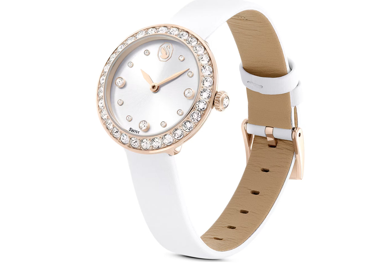 Swarovski 5710103 Orologio Matrix Tennis Cinturino in pelle Bianco