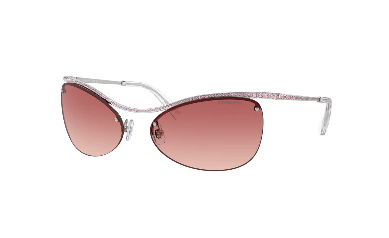 Swarovski 5691654 Occhiali da sole Forma ovale, SK7018, Rosa