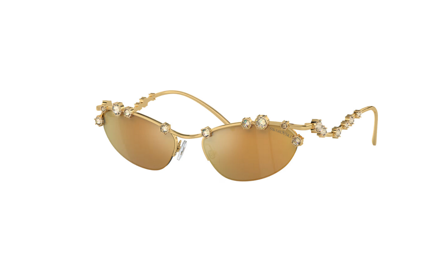 Swarovski 5691642 Occhiali da sole Forma Cat-eye, SKU001, Tono dorato