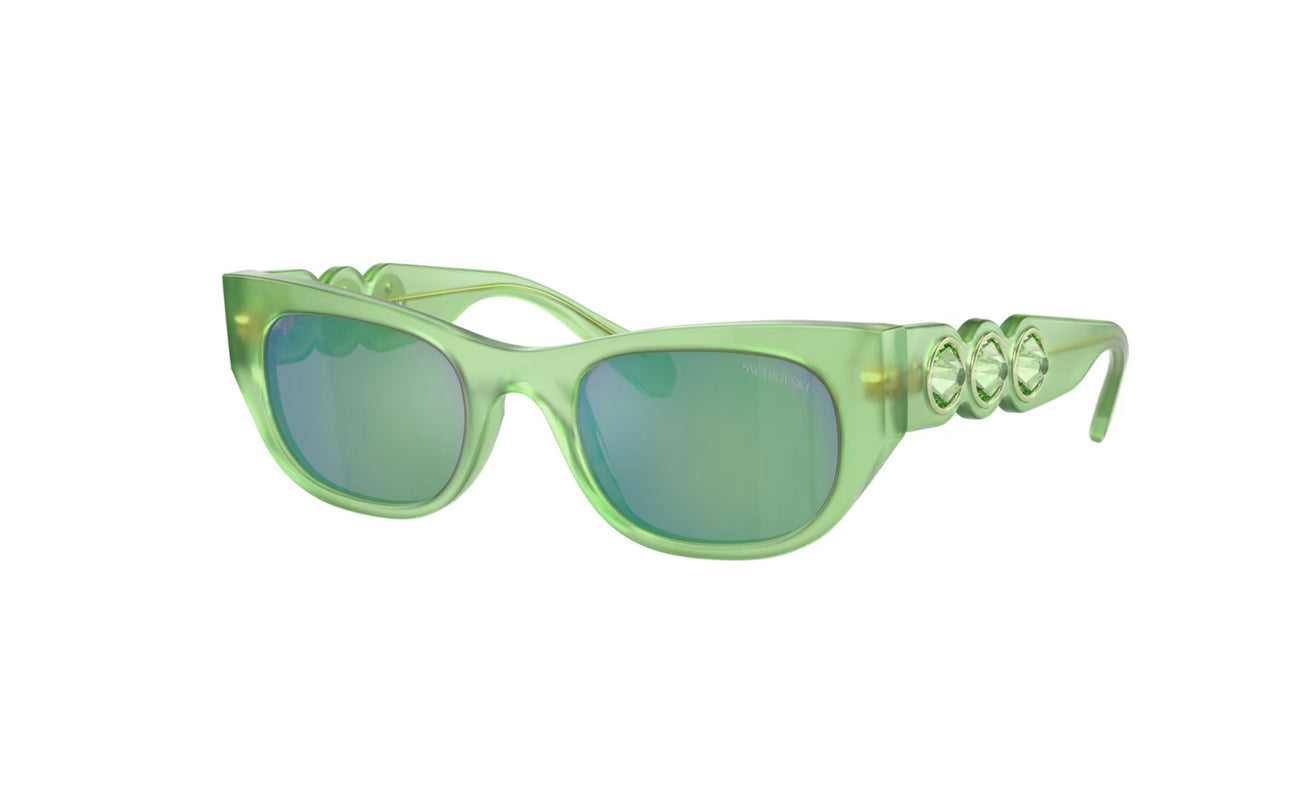 Swarovski 5691704 Occhiali da sole Forma ovale SK6022 Verdi