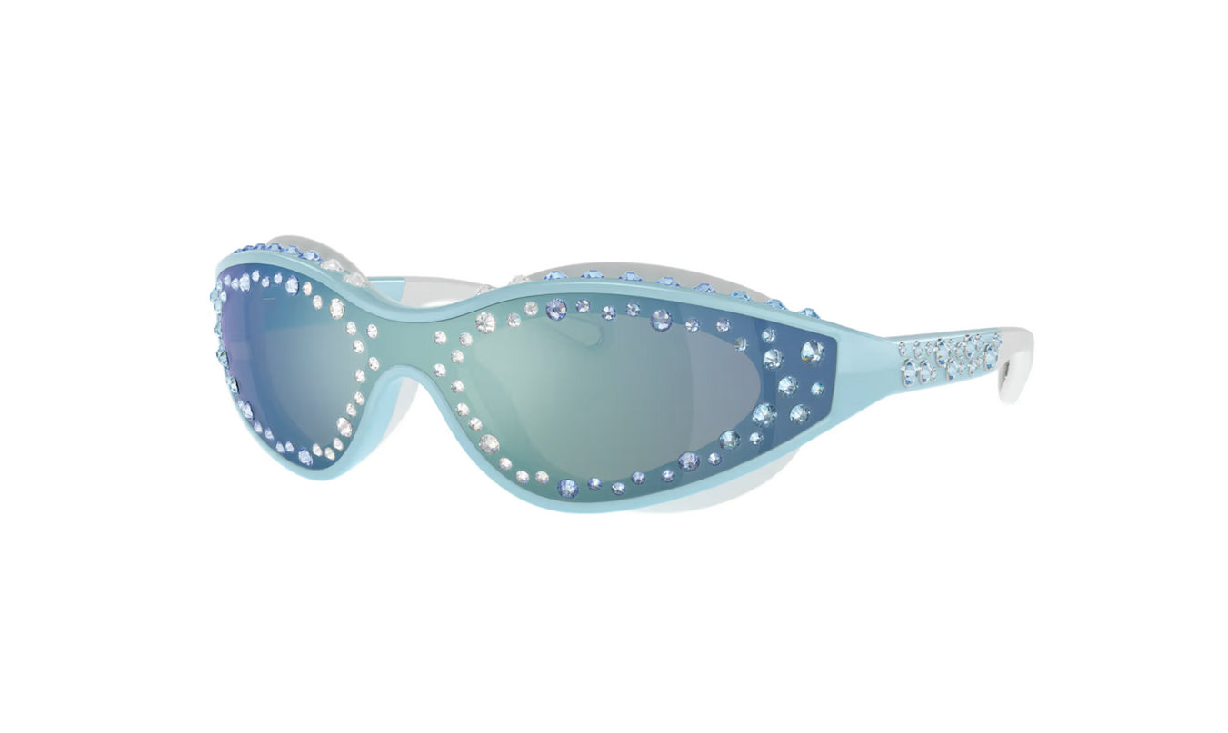 Swarovski 5691732 Occhiali da sole Forma occhialini da nuoto Blu