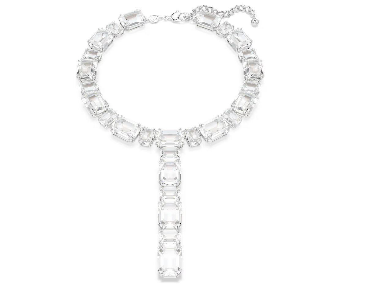 SWAROVSKI 5705799 Collana Millenia Taglio misto Bianca Placcato rodio